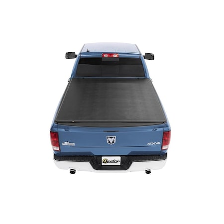 Bestop EZ-Fold Soft Tri-Fold Tonneau Cover For Ram 2019-2024 1500 Black Tailgate Spoiler Not Included 16228-01